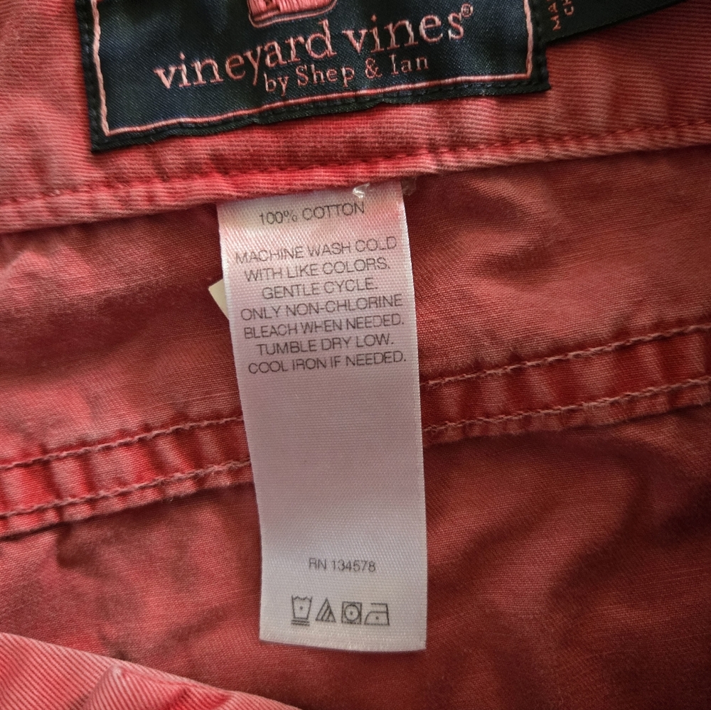 Vineyard Vines Red Mens 5 Pocket Pant 32 X 34 - Picture 6 of 7
